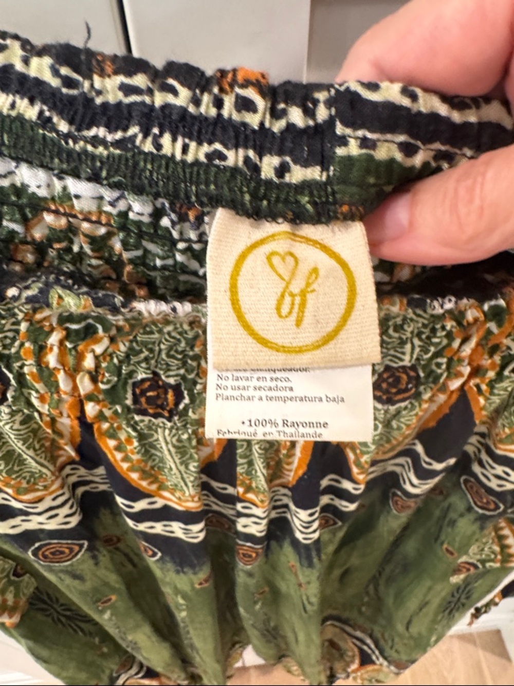 LF Green & Black Printed ankle Harem Pants - Picture 2 of 5